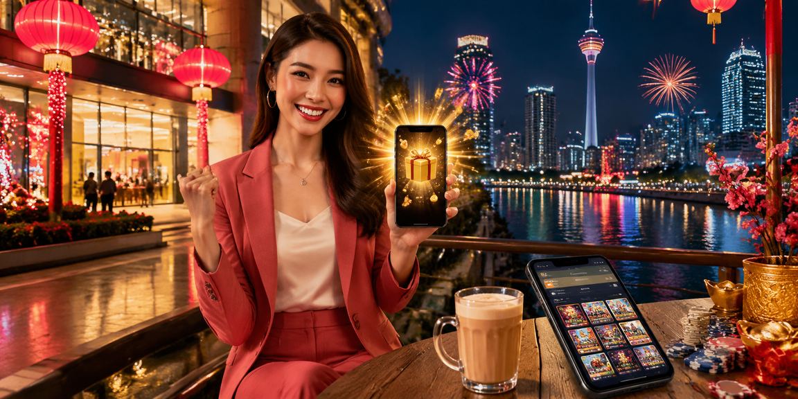 Pemain Malaysia menggunakan telefon bimbit untuk mendaftar dan bermain di platform kasino mudah alih 309